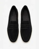 Black Suede Penny Loafer - Image 2
