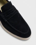 Black Suede Penny Loafer - Image 4