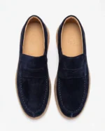 Blue Suede Penny Loafer - Image 2