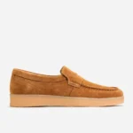 Camel Suede Penny Loafer