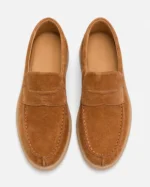 Camel Suede Penny Loafer - Image 2