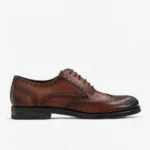 Brown Leather Wingtip Brogue Oxford