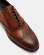 Brown Leather Wingtip Brogue Oxford - Image 4