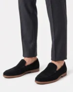 Black Suede Slip-On Loafer - Image 3