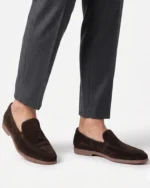 Brown Suede Slip-On Loafer - Image 3