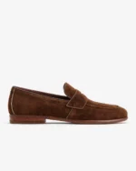 Coffee Suede Penny Loafer