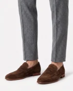 Coffee Suede Penny Loafer - Image 3