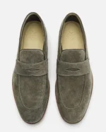 Grass Green Suede Penny Loafer - Image 2