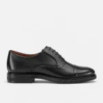 Black Leather Cap Toe Oxford
