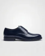 Navy Blue Patent Leather Dress Derby