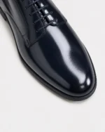 Navy Blue Patent Leather Dress Derby - Image 4