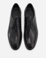 Black Leather Moc-Toe Derby - Image 2