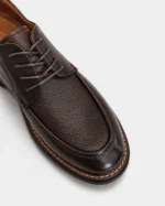 Brown Leather Moc-Toe Derby - Image 4