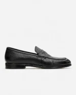 Black Leather Penny Loafer