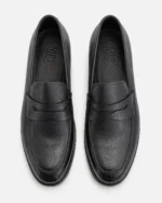 Black Leather Penny Loafer - Image 2