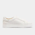White Leather Court Sneaker