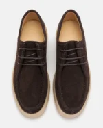 Coffee Suede Moc-Toe Lace-Up - Image 2
