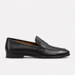 Black Leather Penny Loafer