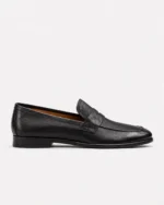 Black Leather Penny Loafer