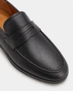 Black Leather Penny Loafer - Image 4