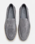 Gray Suede Slip-On Loafer - Image 2