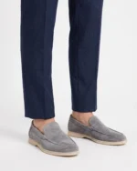 Gray Suede Slip-On Loafer - Image 3