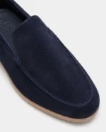 Navy Blue Suede Slip-On Loafer - Image 4