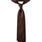 The Chocolate Solid Satin Necktie