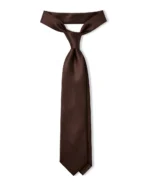 The Chocolate Solid Satin Necktie