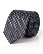 The 'Siena' Geometric Medallion Tie - Image 2